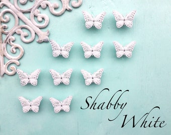Butterfly Knobs, Drawer Knob Dresser, Girls Room, Butterfly Decor,  Spring Home, Decorative Furniture Hardware, Shabby White Decor