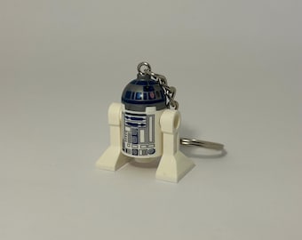 Portachiavi con minifigure di R2D2 - Regalo di Star Wars per geek, nerd, amici, fidanzati, partner