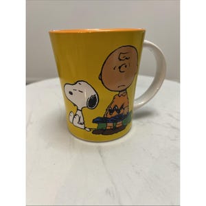 Peanuts Snoopy & Charlie Brown Coffee Mug The world is filled with Mondays 12 oz