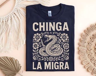 Latinx Empowerment T-Shirt, Vintage Rattlesnake Design