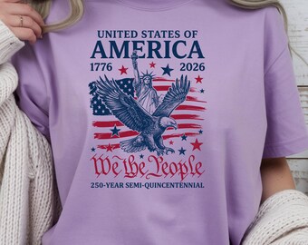 Patriotic America Shirt USA 250 Year Anniversary Tee Fourth of July Shirt