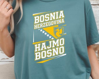 Bosnia T-Shirt Hajmo Bosno Graphic Tee Bosnian Gift Shirt