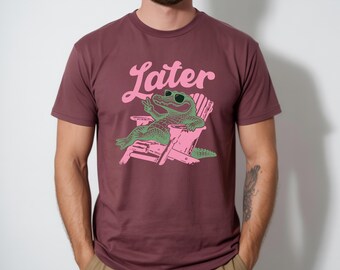 Retro Alligator T-Shirt: See You Later Summer Vacation Tee