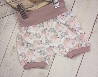 Magnifique pantalon sarouel court, taille 68 cm-74 cm