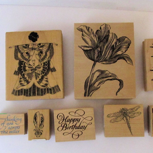 Rubber Stamp Block Etsy