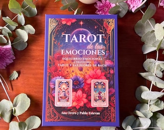 Tarot der Gefühle – 80 Karten + Ratgeber | Selbsterkenntnis und Bachblüten | Spanisch | Illustrierte Box