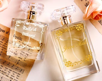 Frasco de perfume personalizado con nombre, frasco de perfume recargable para mujer, regalos para la novia/damas de honor, recuerdo de boda, regalo para la madre de la novia
