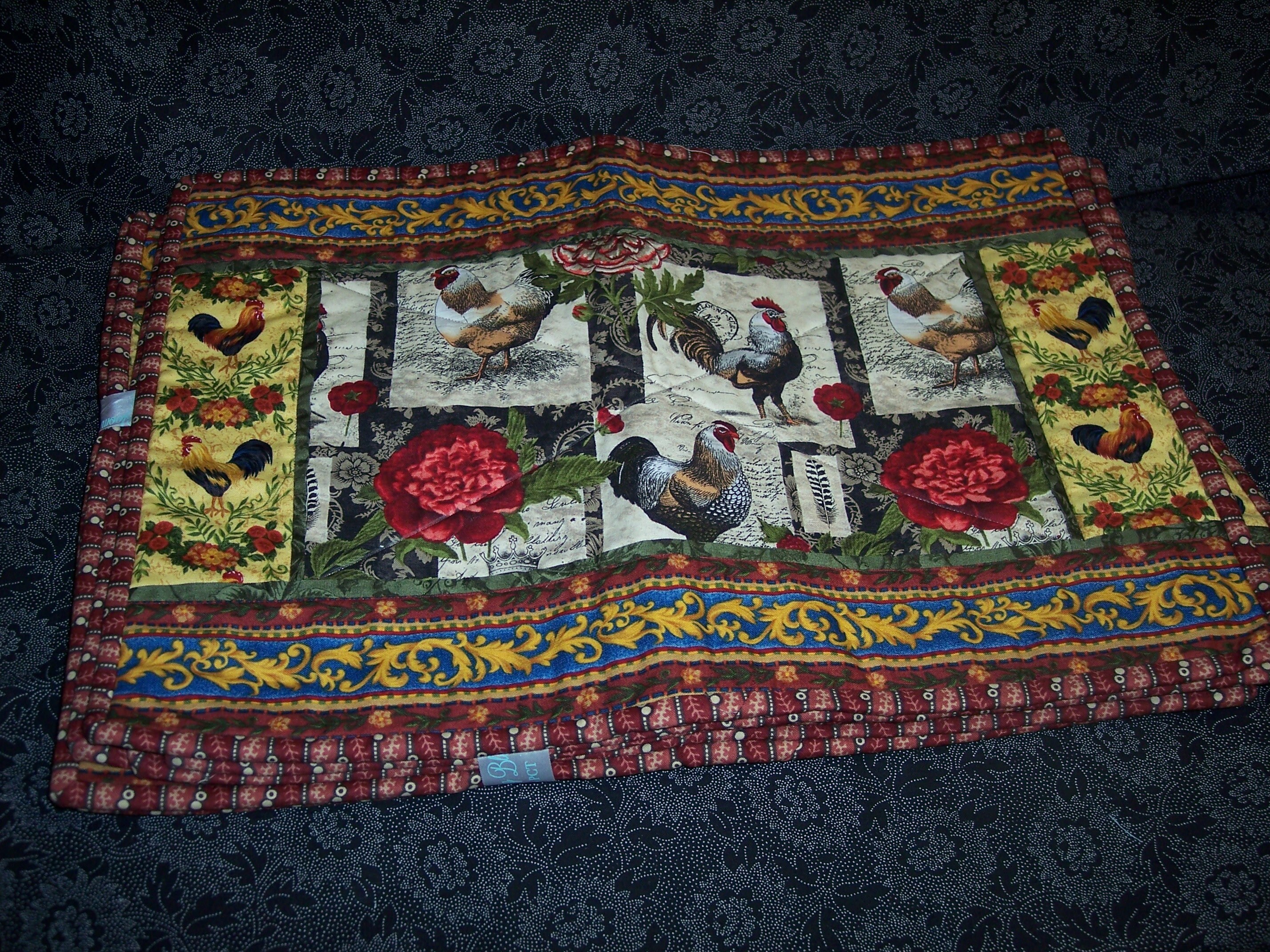 Placemats w/Chicken Theme Etsy