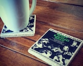 Night Of The Living Dead Vintage Horror Movie Poster Tumbled Chiaro Tile Coaster Single or Set of 2