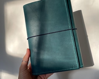 Custom TRIFOLD Leather Journal Cover
