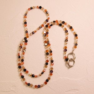 Cell Phone Strap, Crystal Chain, can be Worn Crossbody or over the Shoulder, with Clip.