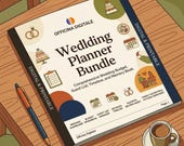 Bundle Planner Matrimonio con Budget Workbook || Wedding Planner Bundle, Wedding Budget Spreadsheet, Printable Wedding Binder