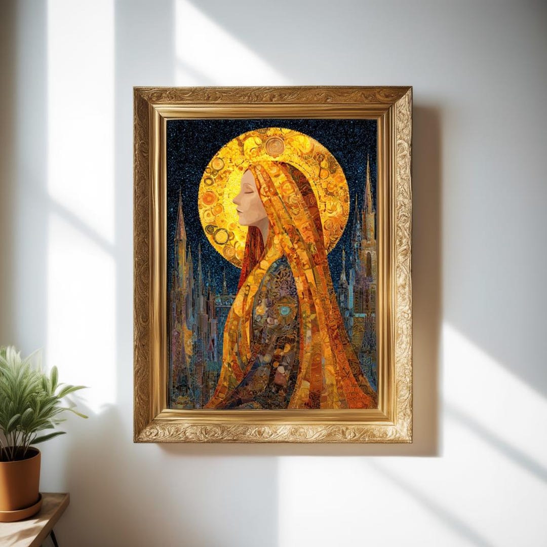 Saint Virgin Mary Magdalene Art Poster Print - Catholic Christian ...
