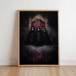 Renaissance Vampire Brides of Dracula: Victorian Occult Art, Dark Gothic fairytale painting (Digital)