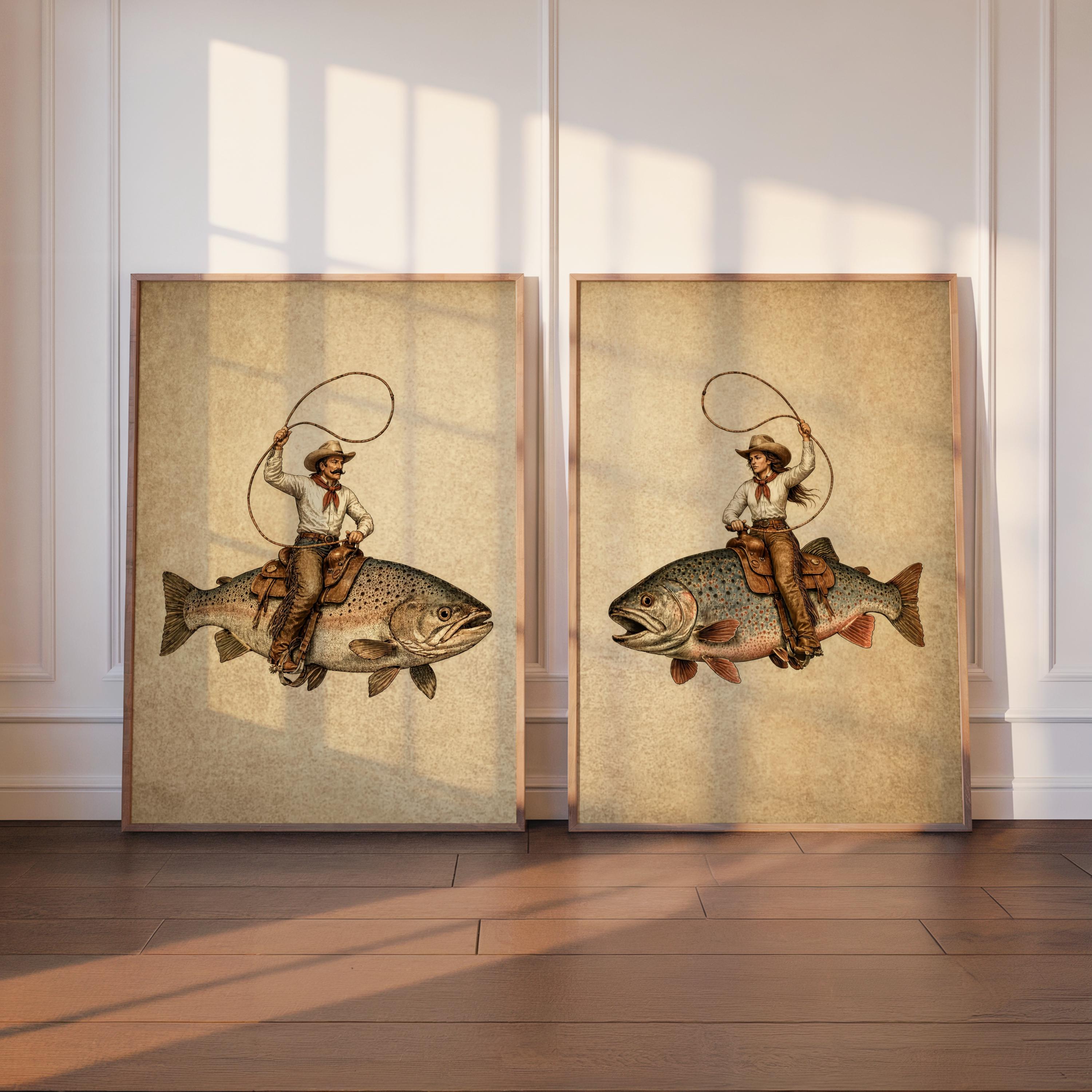 Antique Fish Art - Etsy