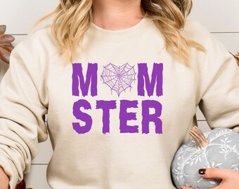 Halloween Mom Sweatshirt, Halloween Momster Sweatshirt, Momster Sweatshirt, Momster Halloween Shirt, Cute Halloween Sweatshirt, Mom Monster