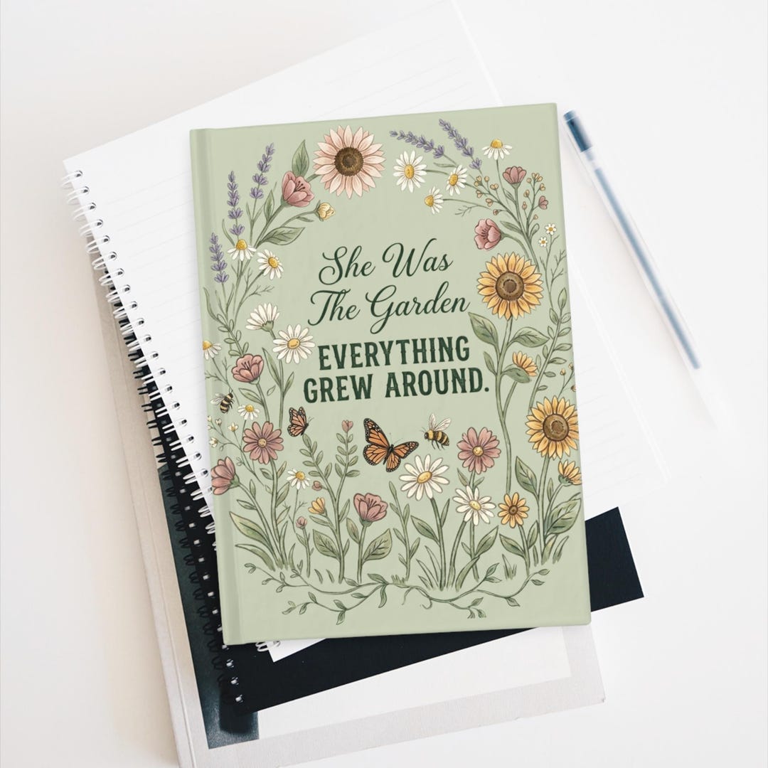 She Was the Garden Journal, Loss of Mother Memorial Notebook, Sympathy Gift - Etsy
