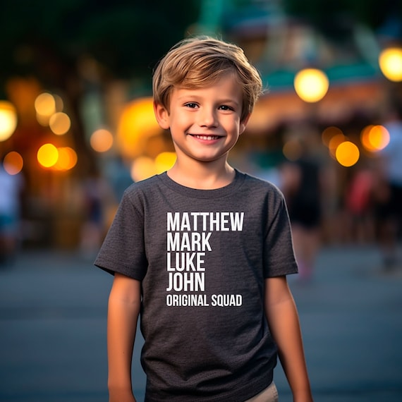 Matthew Mark Luke John Kids T-Shirt Matthew Mark Luke John Kids T-Shirt