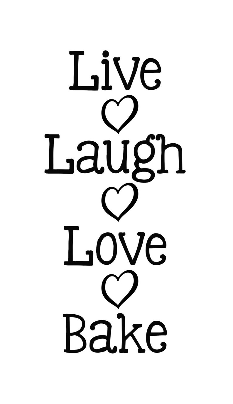 Download Live Laugh Love Bake Vinyl Sticker Kitchenaid Mixer Decals