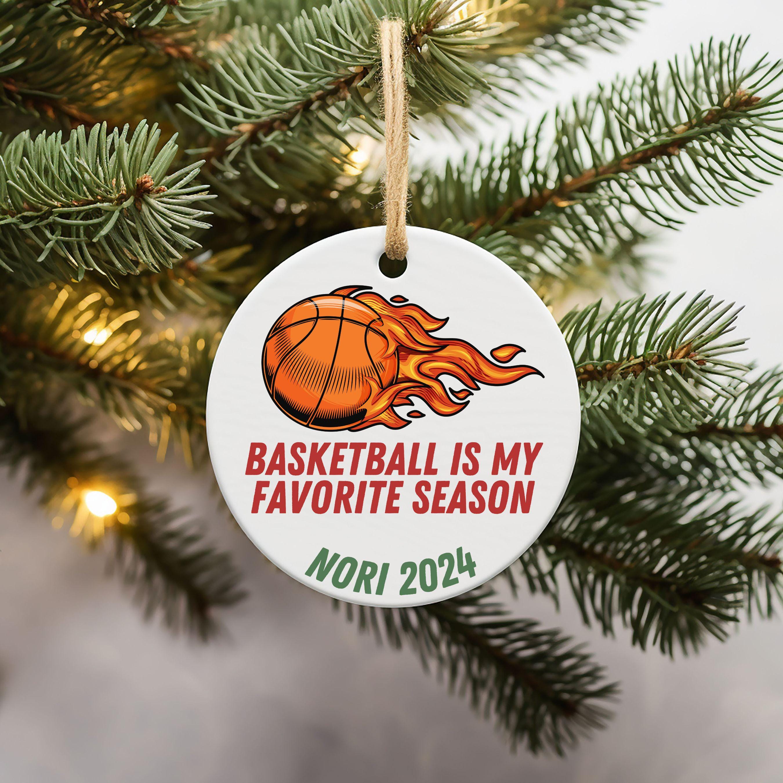 Basketball Christmas Ornament - Sports Player 2025 Personalized Gift H– Glory Party