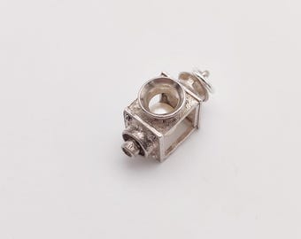 Charms (breloques) Vintage En Argent Sterling - Motif Lampes Et Lanternes - France