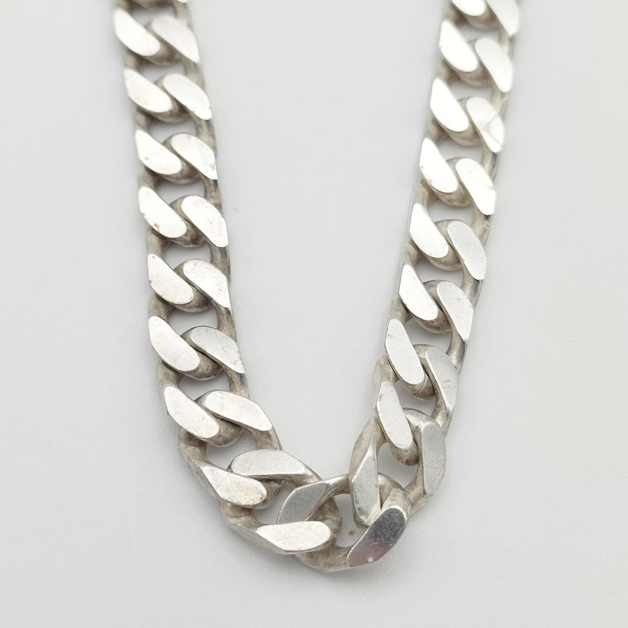 Vintage 925 Sterling Silver Curb Link Chain Necklace, 18 Inch - Etsy