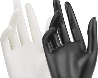 Jewelry Display Female Mannequin Hands White Black u choose store fair display