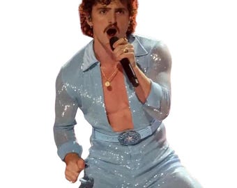 Benson Boone Blue Sparkly Jumpsuit - LA Grammys 2025 Performance