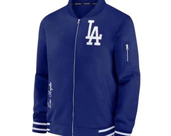 Handmade Dave Roberts LA Dodgers Bomber Jacket