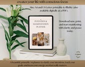 Intentions & Manifestation Planner PDF | Digital Planner with Clickable Links | English Printable Mindset and Affirmation Journal