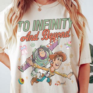 To Infinity and Beyond Buzz Lightyear Woody Comfort Color Shirt, Disney Pixar Toy Story Buzz Lightyear Tee, Family Vaction Trip 2026 bild 1
