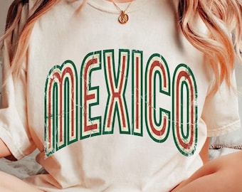 Mexico Shirt, Vintage Mexico Football Tee, Unisex Graphic Tee
