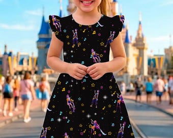 Mira Zoey Rumi Ruffle Dress, Huntrx Costume Dress, Disneyland Vacation Trip 2026