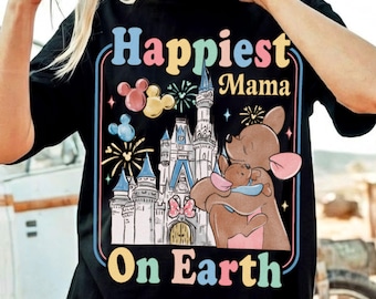 Camiseta Kanga and Roo Happiest Mama On Earth Comfort Color, Camiseta Winnie the Pooh Mom, Feliz Día de la Madre, Viaje de Vacaciones Familiares 2026