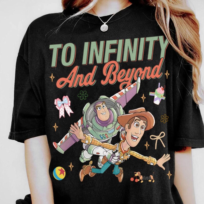 To Infinity and Beyond Buzz Lightyear Woody Comfort Color Shirt, Disney Pixar Toy Story Buzz Lightyear Tee, Family Vaction Trip 2026 bild 7