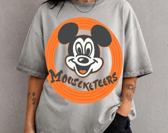 Mickey Mouse Club Gradient Washed Oversize T-Shirt, Vintage 1955 Mouseketeers Tee, Disneyland Trip Shirt 2026