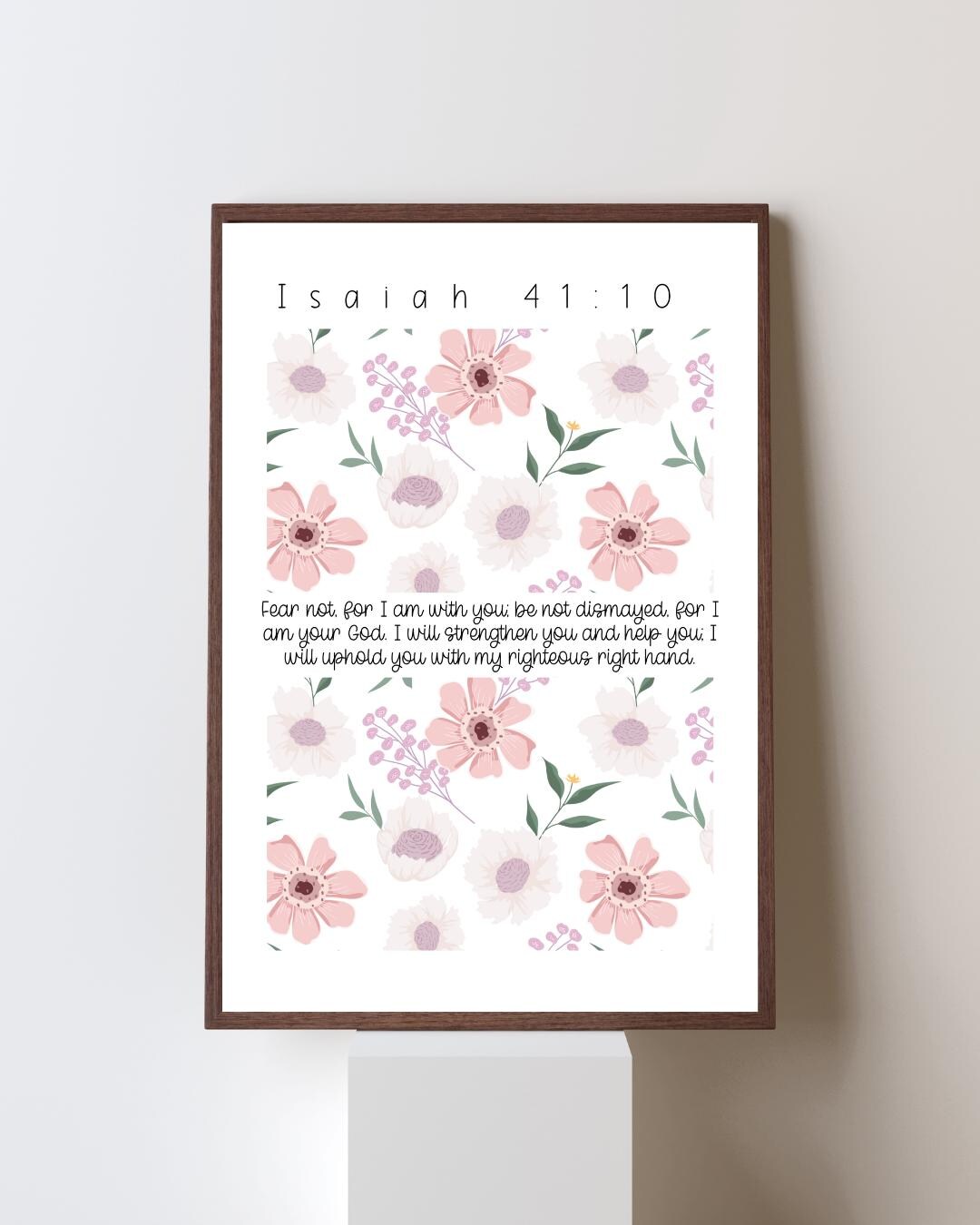 Christian Wall Art: Isaiah 41 Verse 10 Quote (digital Download