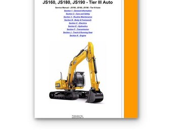 Onderhoudshandleiding JCB JS160, JS180, JS190 Download pdf, reparatiehandleiding en onderhoud