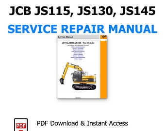 Onderhoudshandleiding JCB JS115,JS130,JS145 Download pdf, reparatiehandleiding en onderhoud