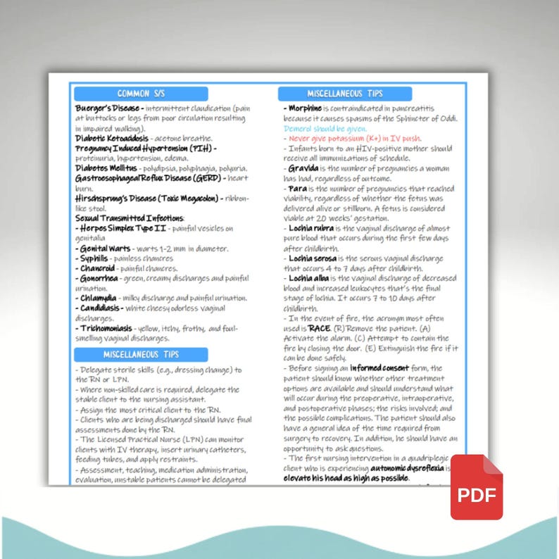 NCLEX 2026 Cheat Sheet, Nursing Study Guide | Lab Values, Pharmacology ...