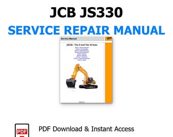 Onderhoudshandleiding JCB JS330 Download pdf, reparatiehandleiding en onderhoud