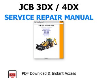 Onderhoudshandleiding JCB 3DX / 4DX graaflaadcombinaties PDF downloaden, reparatiehandleiding en onderhoud