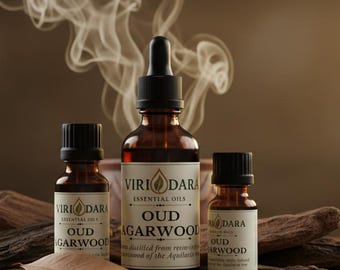 Organic Oud Agarwood Essential Oil – Pure & Natural, Steam-Distilled