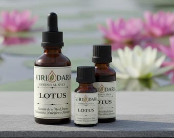 Organic Lotus Essential Oil – Steam Distilled, Floral Aroma