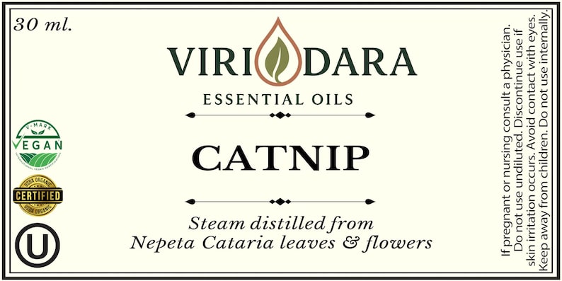 Organic Catnip Essential Oil: Pure, Natural, Steam-distilled - Etsy