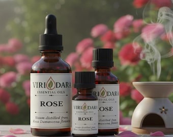 Organic Rose Essential Oil – Bulgarian Rosa Damascena
