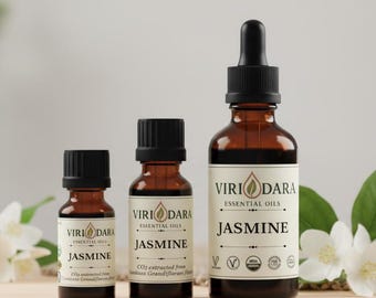 Organic Jasmine Essential Oil – CO2 Extracted, Pure Floral Aroma