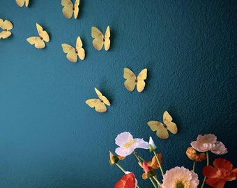 3D Wall Butterflies Yellow Encantado Butterflies Wall Decor Party Decorations Wedding Decor Colorful Decor