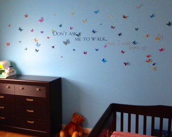 3D Realistic Wall Butterflies- set of 100