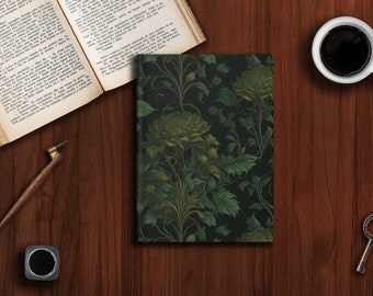 Dark Academia Hardcover lined Journal Matte, School notebook, Creative writing, Dream journal
